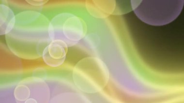 Bulanık daireler ve canlı renklerle canlandırılmış bokeh etkisi