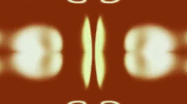 Kahverengi arka planda sarı şekilli soyut hareket grafiklerinin videosu