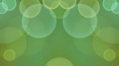 Bulanık daireli bir dizi yeşil arkaplan resmi