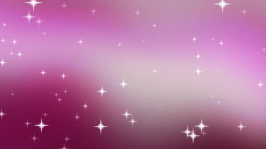 Parlak yıldızlarla süslenmiş büyüleyici mor bir arkaplan.