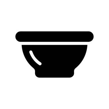 Damgalama ve simgeler için beyaz arkaplan minimalist grafik tasarımı üzerine saplı bovling silueti