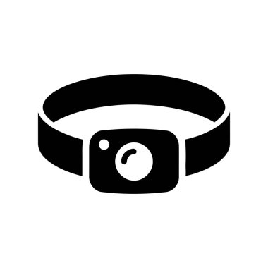 Açık hava aktiviteleri ve aydınlatma çözümleri için minimalist siyah beyaz tasarımı içeren baş lambası simgesi