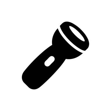 El feneri silueti, minimalist tasarım yaklaşımlı acil güvenlik aracı kavramları için net bir görsel sağlarName