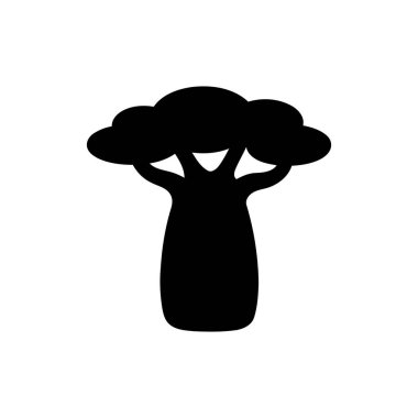 Baobab ağacı silueti Afrika doğasının ve eşsiz ekosistemlerinin güçlü bir sembolü olarak duruyor.