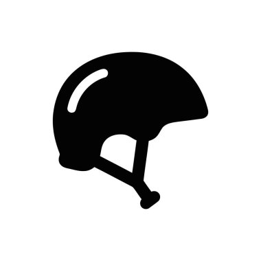 Güvenlik teçhizatı ve koruyucu başlık içeren miğfer silueti aktif yaşam tarzı tasarımları için mükemmel.