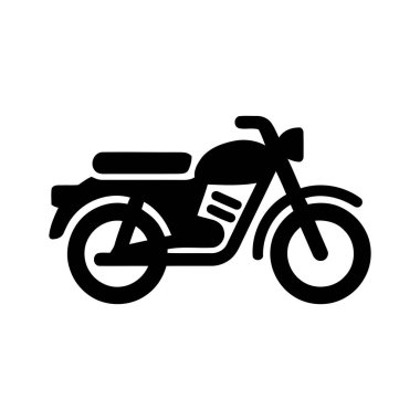 Motosiklet grafikleri klasik bir ulaşım aracını gösteriyor