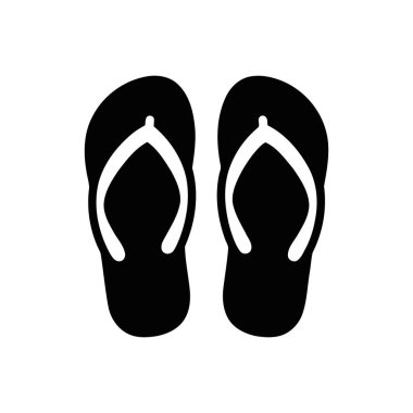 Plaj ve yaz tatilleri için mükemmel klasik siyah-beyaz terlikler.