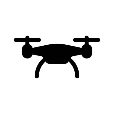 Hava fotoğrafçılığı veya teslimatı için İHA kuadkopteri uçan makine grafik çizimi