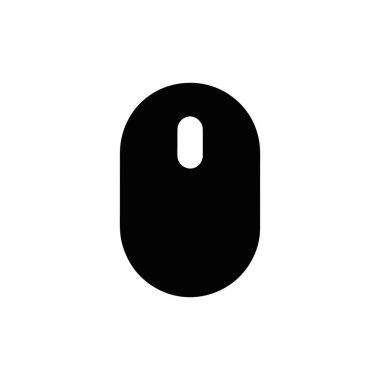 İzole edilmiş arkaplanda siyah beyaz simge içerisindeki fare çevresel aygıtı Bu basit grafik yaygın bir bilgisayar giriş aracını temsil eder