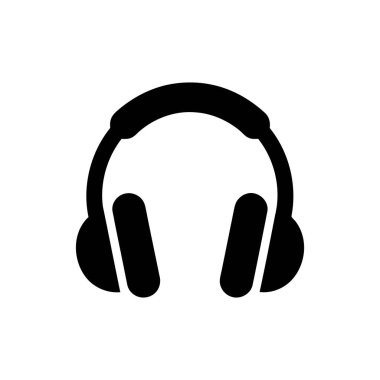 Kulaklıklı siyah kulaklıklar ve temiz beyaz arka planda bir saç bandı.