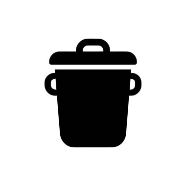 Çöp kutusu simgesi ve kapı kolları silme atığı veya genel depolama kavramlarını tasvir etmek için kullanışlıdır