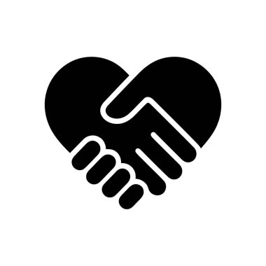 El sıkışma, insanlar arasında güçlü ortaklık ve güven kavramlarını gösteren bir kalp şekli oluşturur.