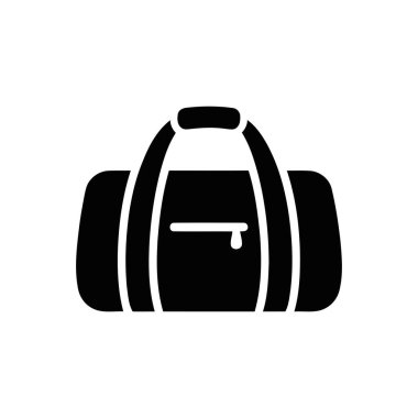 Spor çantası ikonu, web sitelerinde ve uygulamalarda seyahat valizlerini veya spor aletlerini temsil etmek için mükemmeldir.