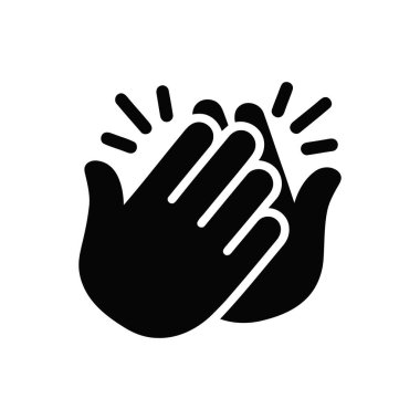 El çırpma ikonu alkışı temsil ediyor ve başarı veya destek için takdir ediliyor.