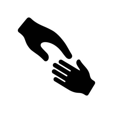 Karşılıklı bakımı ve insan ilişkilerini sembolize eden ellere yardım