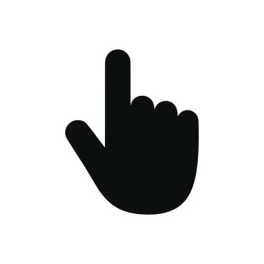 Seçimi veya yönü temsil eden yukarı işaret eden bir el simgesi