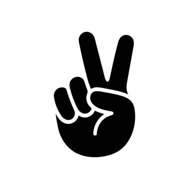 Barış hareketi, zafer ve başarıyı simgeleyen iki parmakla gösterildi.