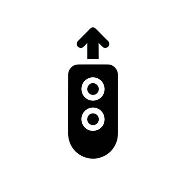 Yönlendirme için yukarı ok ile trafik ışığı simgesini işaretle veya yukarı doğru hareketi kontrol et