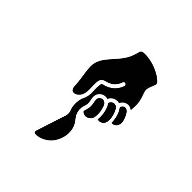 Bu basit vektör simgesi yemek pişirmeyi ya da yemek servisi yapmayı temsil ediyor.