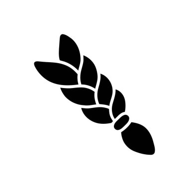 Saç gibi örülmüş siyah bir siluet ya da çeşitli tasarım gereksinimleri için karmaşık bir iç içe geçmiş bir bitki.