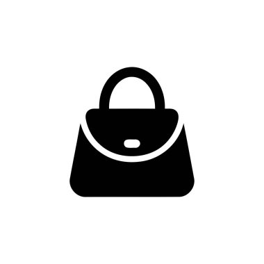 El çantası temiz beyaz arkaplanda izole edilmiş şık bir moda aksesuar ikonu perakende veya kişisel tasarım için mükemmel