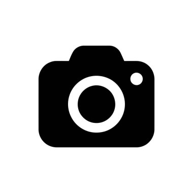 Kamera dijital fotoğraf ikonu uygulamalar ve ortam için mükemmel basit bir minimalist grafik tasarımı içerir