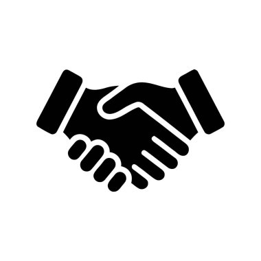 Anlaşmayı sembolize eden el sıkışma simgesi güven ve başarılı iş anlaşması