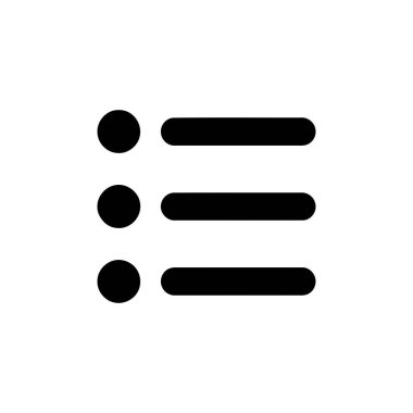 Kullanıcı arayüzü ve web navigasyonu için seçenekleri ve fonksiyonları gösteren üç yatay satırdan oluşan menü simgesi