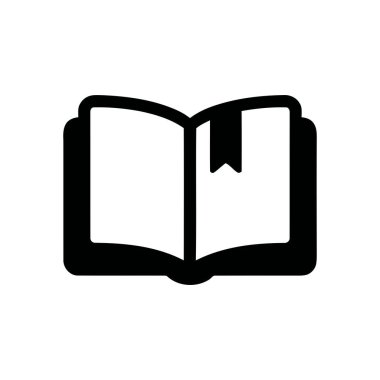 Kitap illüstrasyonu açık bir konumda ve kitap ayracı dışında kalan bir çalışma ve eğitim konsepti