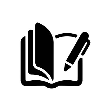 Eğitim öğrenimini ve not almayı temsil eden açık sayfalı bir kalemle kitap