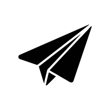 Mesaj gönderme ve çeşitli platformlar arasında dijital iletişimi kolaylaştırma eylemini gösteren kağıt uçak sembolü