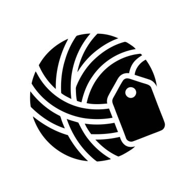 El sanatları fiyatlandırması veya tekstil mağazaları için promosyonlar için ideal boş etiketli iplik topu