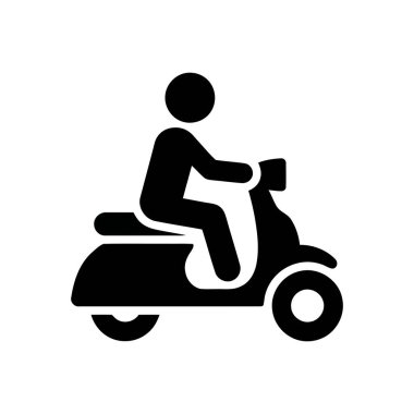 Kentsel taşımacılığı tasvir eden beyaz arkaplandaki siyah siluet simgesi