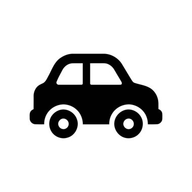 Temiz beyaz arkaplanda taşınmak için basit siyah siluet simgesi