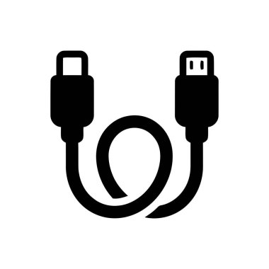 Elektronik aygıtlar arasında dijital veri transferi ve güç şarjı için kablo