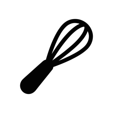 Mutfak malzemelerini çırpmak ve pişirmek için mutfak malzemesi simgesi