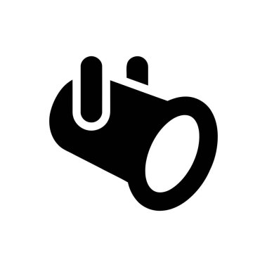 Sahne ve olay aydınlatmasını temsil eden spot ışığı modern grafik tasarım ve eğlence kavramları için mükemmeldir.