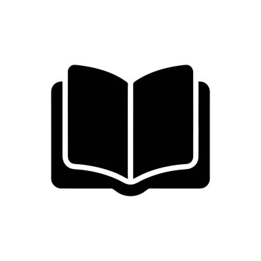 Açık kitap tasarımı olan kitap simgesi öğrenme eğitimi ve bilgi kavramları için mükemmeldir