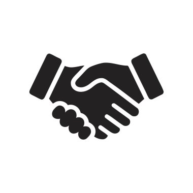 El sıkışma simgesi, iş anlaşması ve ortaklığı sembolize eden iki eli simgeliyor