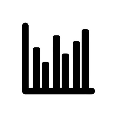 Veri analizi ve iş büyümesini temsil eden yükselen bir dizi çubuğu gösteren grafik