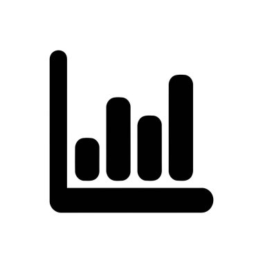 Çizelge veri analizi ve finansal büyüme sürecini temsil eden bir simge gösteriyor