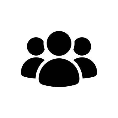 Biçimlendirilmiş kullanıcı simgeleri grubu çeşitli bir topluluk sosyal ağını veya takım işbirliğini temsil etmektedir