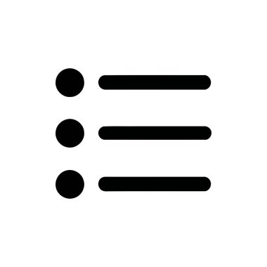 Modern dijital uygulama tasarımı için kullanıcı arayüzü navigasyon unsurlarını temsil eden menü seçenekleri simgesi