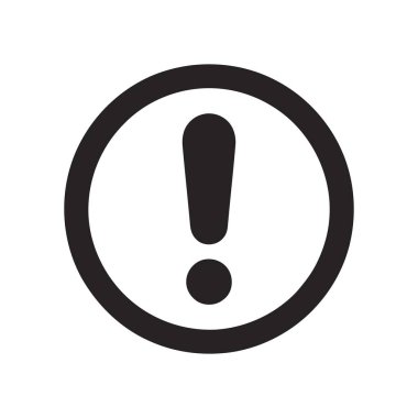 Çemberdeki ünlem işareti tehlike ve alarm işareti.