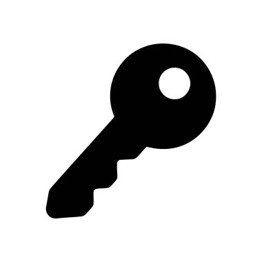 Ev veya önemli nesnelere erişimi açmak için anahtar güvenlik sembolü