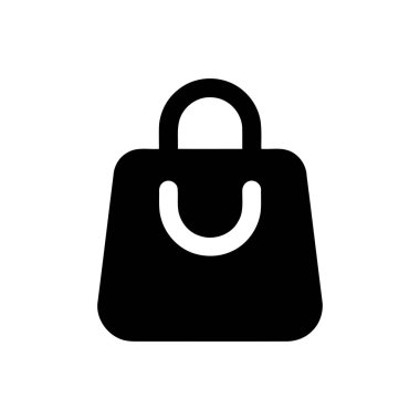 Shopping bag icon representing retail commerce and online purchasing This graphic symbolizes consumer transactions and sales