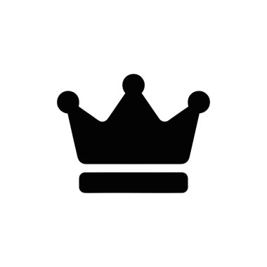 Marka tasarımları ve ürün ambalajı için uygun Crown siluet simgesi