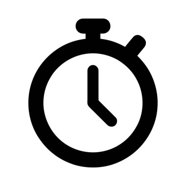 Stopwatch zamanı ölçer ya da yaklaşan son teslim tarihi ve acil durum kavramını gösterir