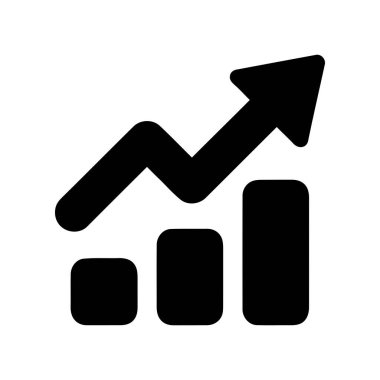 İş ilerlemesini ve finansal artışı simgeleyen yukarı doğru bir okla büyüme tablosu