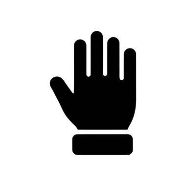 El hareketi siluet simgesi çeşitli iletişim ve etkileşim biçimlerini temsil eder